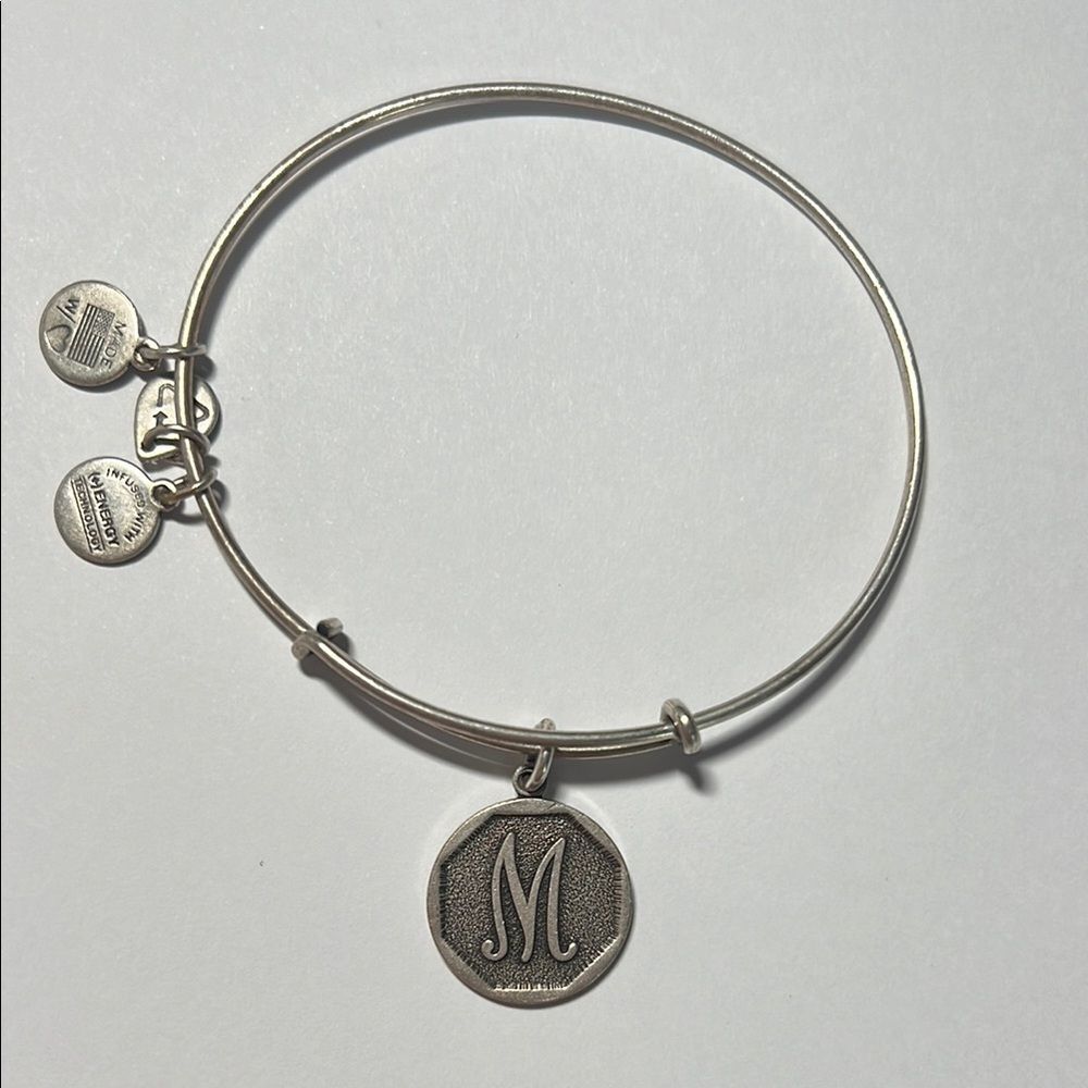 Alex and Ani Silver Initial M bracelet